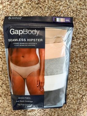 GapBody Women's Seamless Hipster 5-Pack - Neutral Mix (XXL)